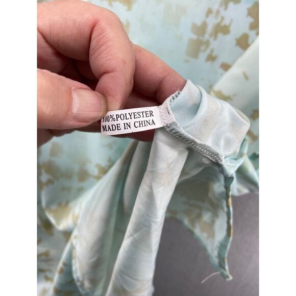 LULLA by BINDVA Coverup Swim Oversize BEACH Kraftin TUNIC Blue Tan OS Lightweigh - Picture 5 of 9